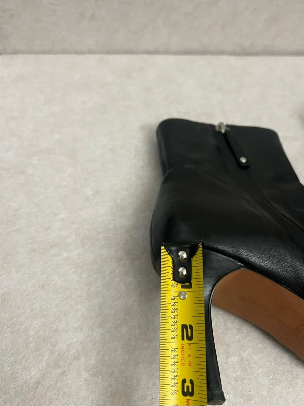 Linea Paolo Black Leather Pointed-Toe Stiletto